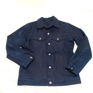 3sixteen type 3s selvedge denim jacket in blue large